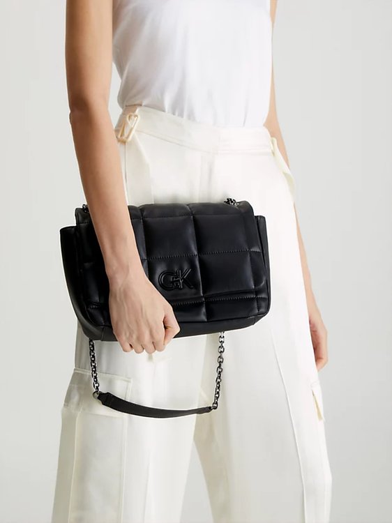 Luxusní Re-Lock kabelka, Černá barva, OS