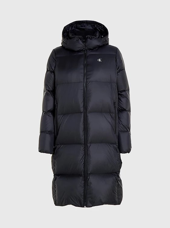 Down Long kabát Černá barva Ženy