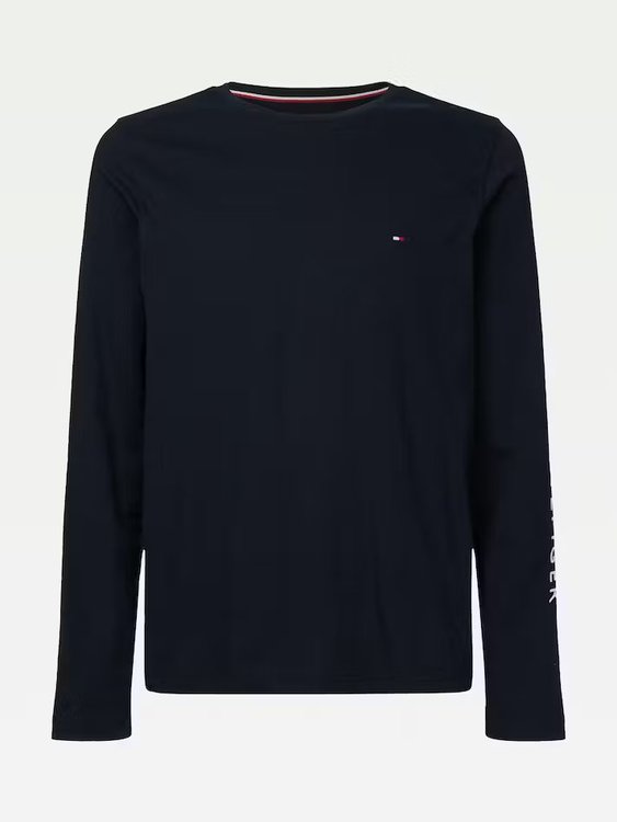 Luxusní Tommy Logo triko, Modrá, Navy barva, M, L, XL, XXL