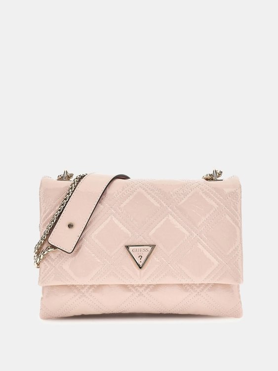 GUESS – Deesa Convertible crossbody, Růžová barva