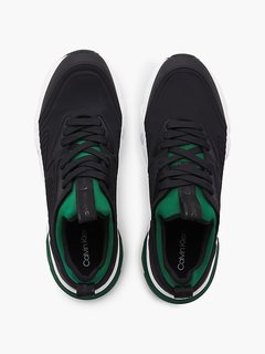 Low top tenisky Černá, Zelená barva Muži