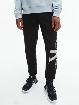 Calvin Klein Jeans – Monogram tepláky, Černá barva