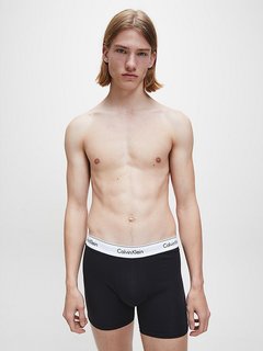 Modern Cotton boxerky 2ks Černá, Šedá barva Muži