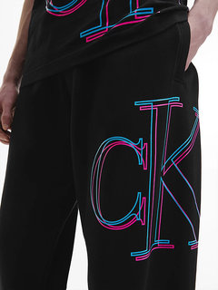 Illuminated tepláky Černá barva Muži