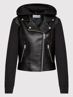 Luxusní Faux Leather bunda, Černá barva, XS, S, M, L