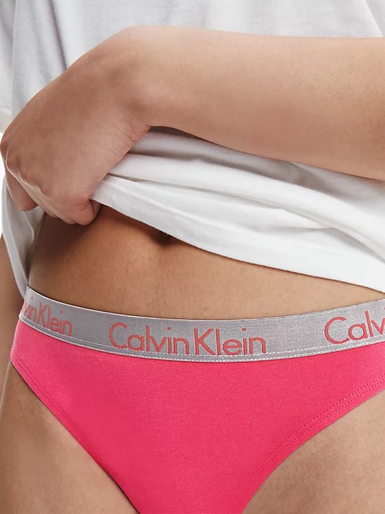 Černá, Růžová barva, Radiant Cotton tanga 3ks