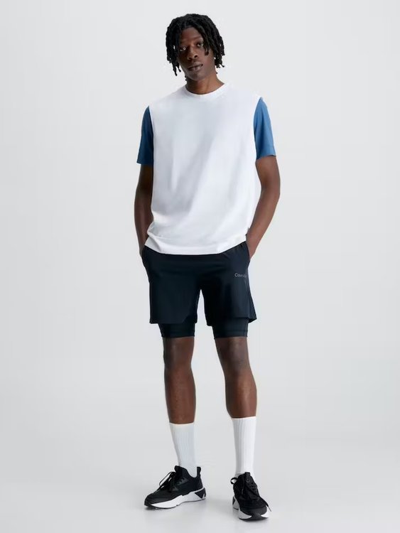 Módní Woven šortky, Černá barva, 2023