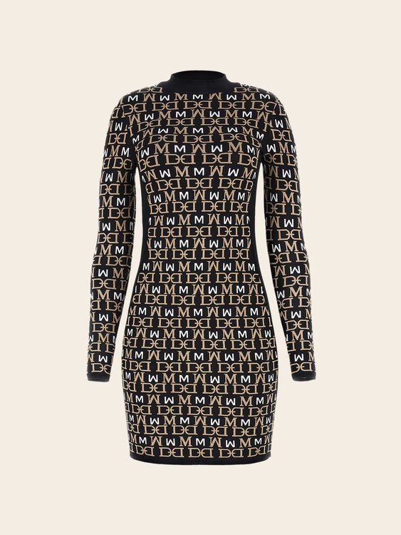 Luxusní Karin šaty, Černá barva, XS