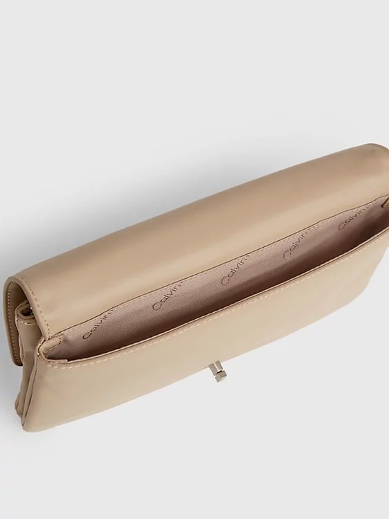 Módní Lock Double kabelka, Béžová, Krémová barva, 2024