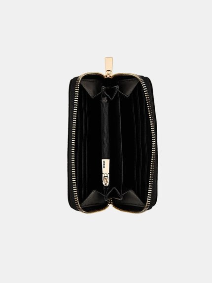 Módní Eco Gemma střední peněženka, Černá barva, 2024