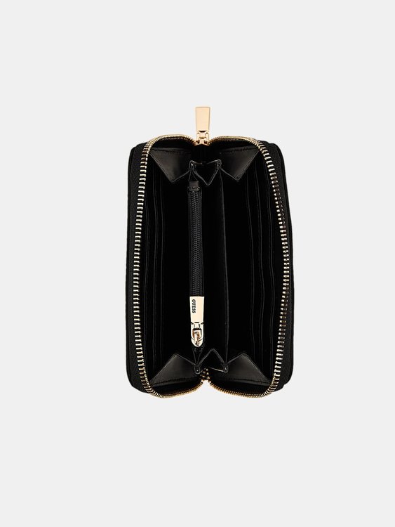 Módní Eco Gemma střední peněženka, Černá barva, 2024