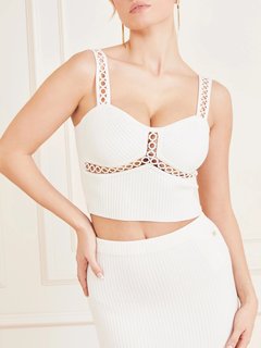 Luxusní Yohana top, Krémová barva, S, M