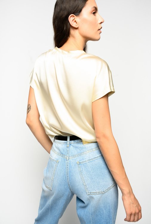 Luxusní Farisa halenka, Béžová, Bílá, Žlutá barva, 38, 40, 42, 44