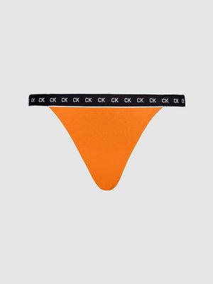 Calvin Klein Swimwear – Plavky Core Mono Tape - Spodní díl, Oranžová barva