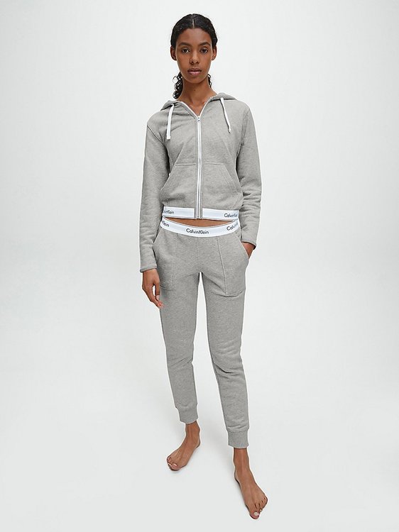 Mikina Modern Cotton – Calvin Klein Underwear, Šedá barva Ženy