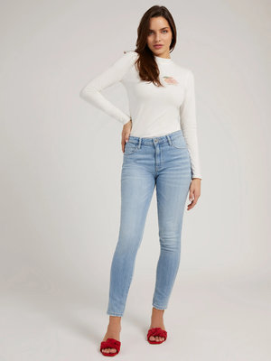 Módní Sexy curve jeans, Modrá barva, 2022