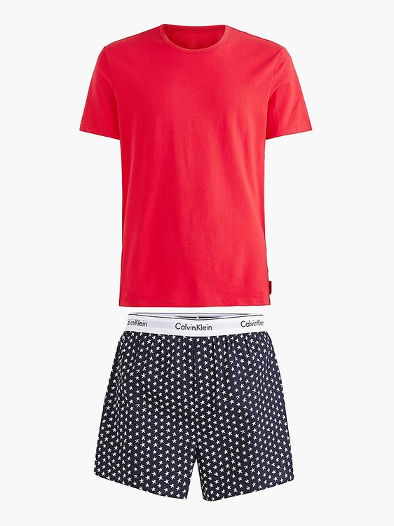 Luxusní Holiday pyžamový set, Červená barva, M, L, XL