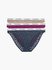 Calvin Klein Underwear – Carousel bikiny 3ks, Béžová, Modrá, Růžová barva