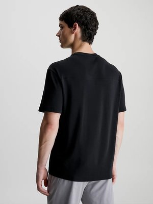 Embossed triko – Calvin Klein, Černá barva Muži