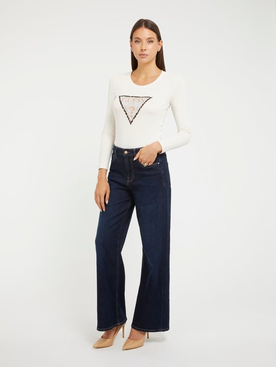 Módní Leo Triangle triko, Bílá barva, 2023