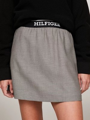 Tommy Hilfiger – Elasticated Short sukně, Černá, Šedá barva