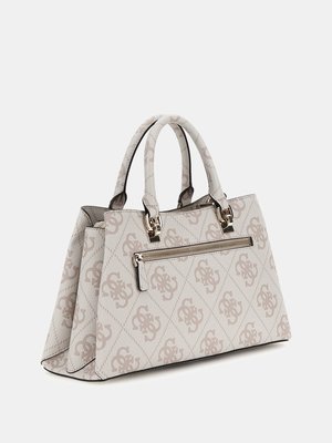 Eliette Logo velká kabelka – GUESS, Bílá barva Ženy