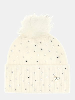 GUESS – Beanie čepice, Bílá barva