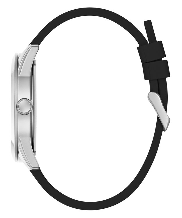 Módní Elliot hodinky, Černá, Stříbrná barva, 2025