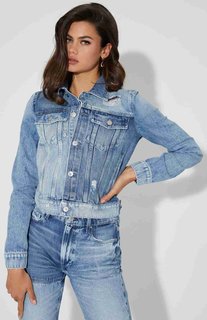 Luxusní Delya denim bunda, Modrá barva, XS, S, M, L, XL 2