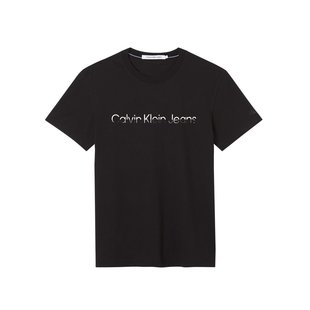 Calvin Klein Jeans – Mixed institutional tričko, Černá barva