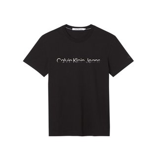 Calvin Klein Jeans – Mixed institutional tričko, Černá barva