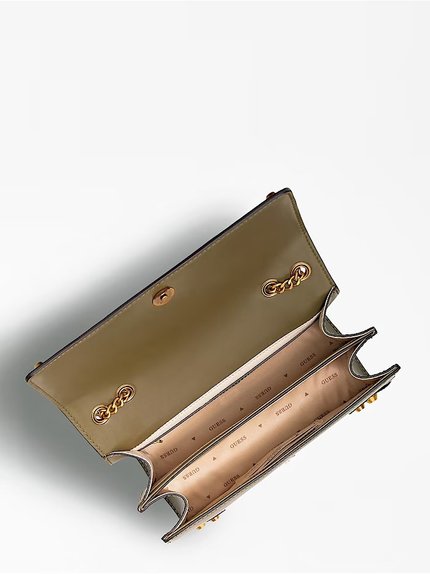 Módní Amantea Girlfriend crossbody, Khaki, Zelená barva, 2022