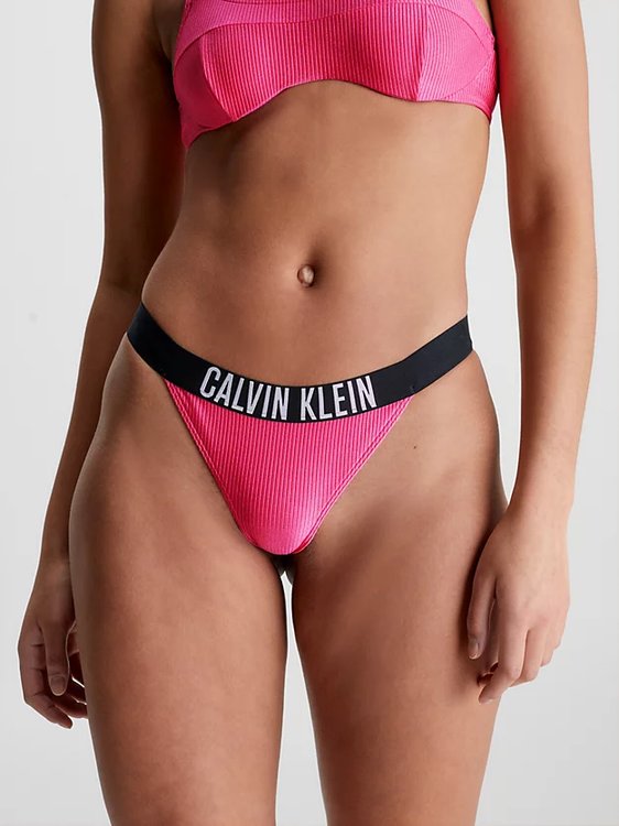 Intense Power plavky - Spodní díl – Calvin Klein Swimwear, Růžová barva Ženy