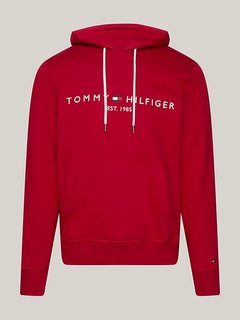 Tommy Logo mikina Červená barva Muži