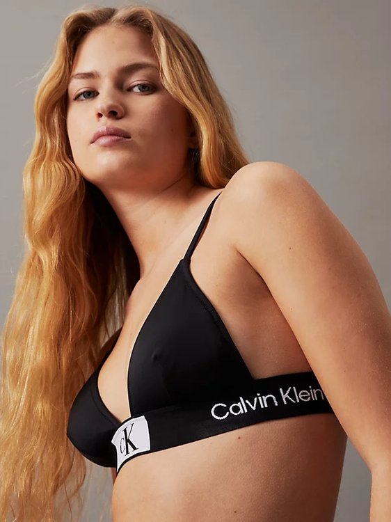 Módní CK 1996 plavky, Černá barva, 2024