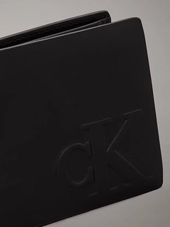 Luxusní Logo Emboss peněženka, Černá barva, OS