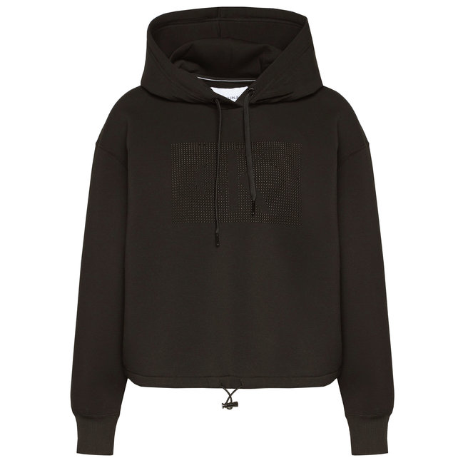 Módní Logo Mikina, Černá barva, 2021, 2020