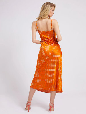 Luxusní Akilina šaty, Oranžová barva, XS, S, M