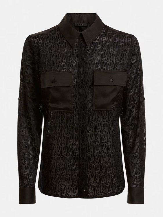 Luxusní Coline košile, Černá barva, XS, S, M, L, XL