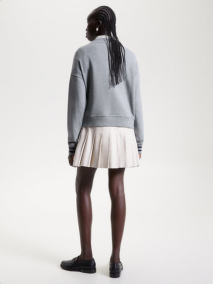 Módní Varsity IMD mikina, Šedá barva, 2023