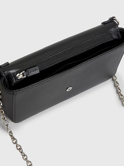 Módní Minimal Monogram crossbody, Černá barva, 2023