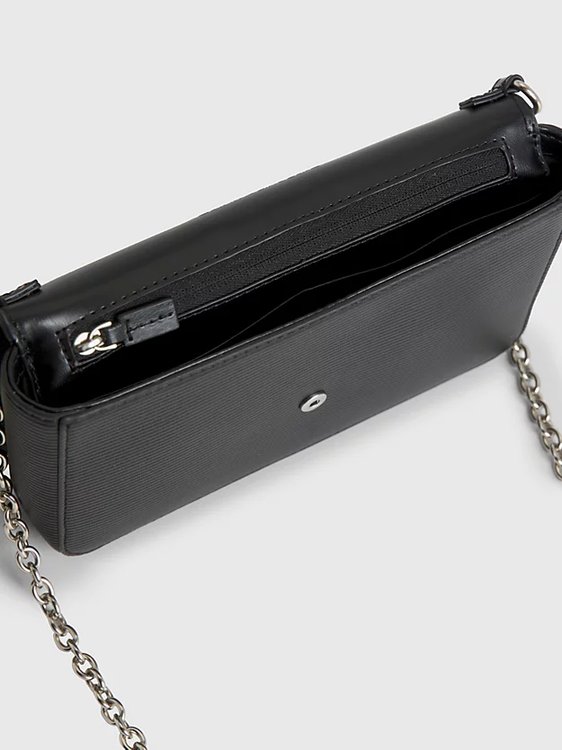 Módní Minimal Monogram crossbody, Černá barva, 2023