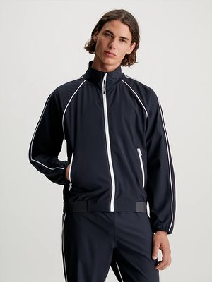 Calvin Klein Performance – Woven větrovka, Černá barva