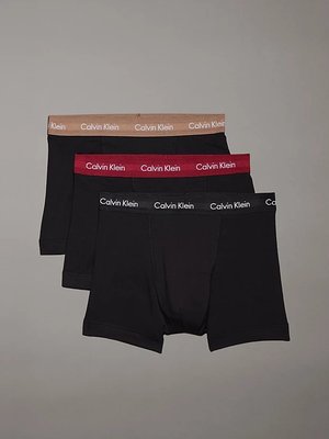 Calvin Klein Underwear – Cotton Stretch boxery 3ks, Černá barva