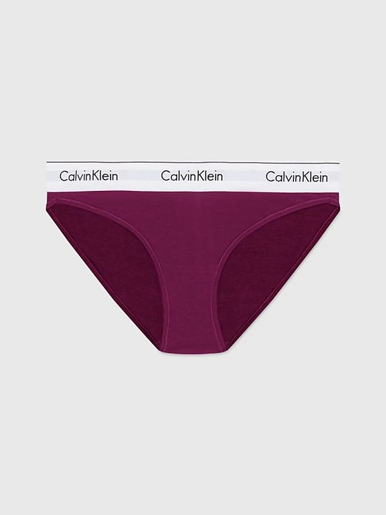 Calvin Klein Underwear – Modern Cotton bikiny, Vínová barva