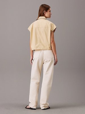 Cotton Utility košile – Calvin Klein Jeans, Béžová, Khaki barva Ženy