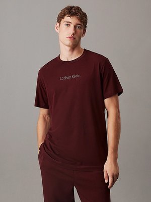 Calvin Klein Underwear – Logo Cotton triko, Vínová barva