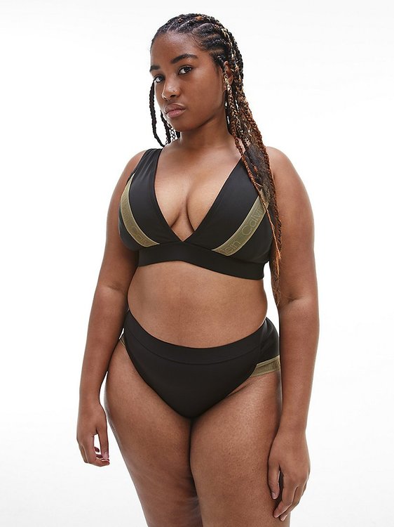 KW0KW01829-BEH plavky TRIANGLE HIGH APEX-RP-PLUS – Calvin Klein Swimwear Ženy