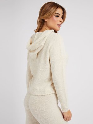 Guess – Reeda lurex mikina, Béžová barva 1