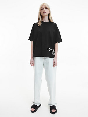 Oversized tričko – Calvin Klein Jeans, Černá barva Ženy